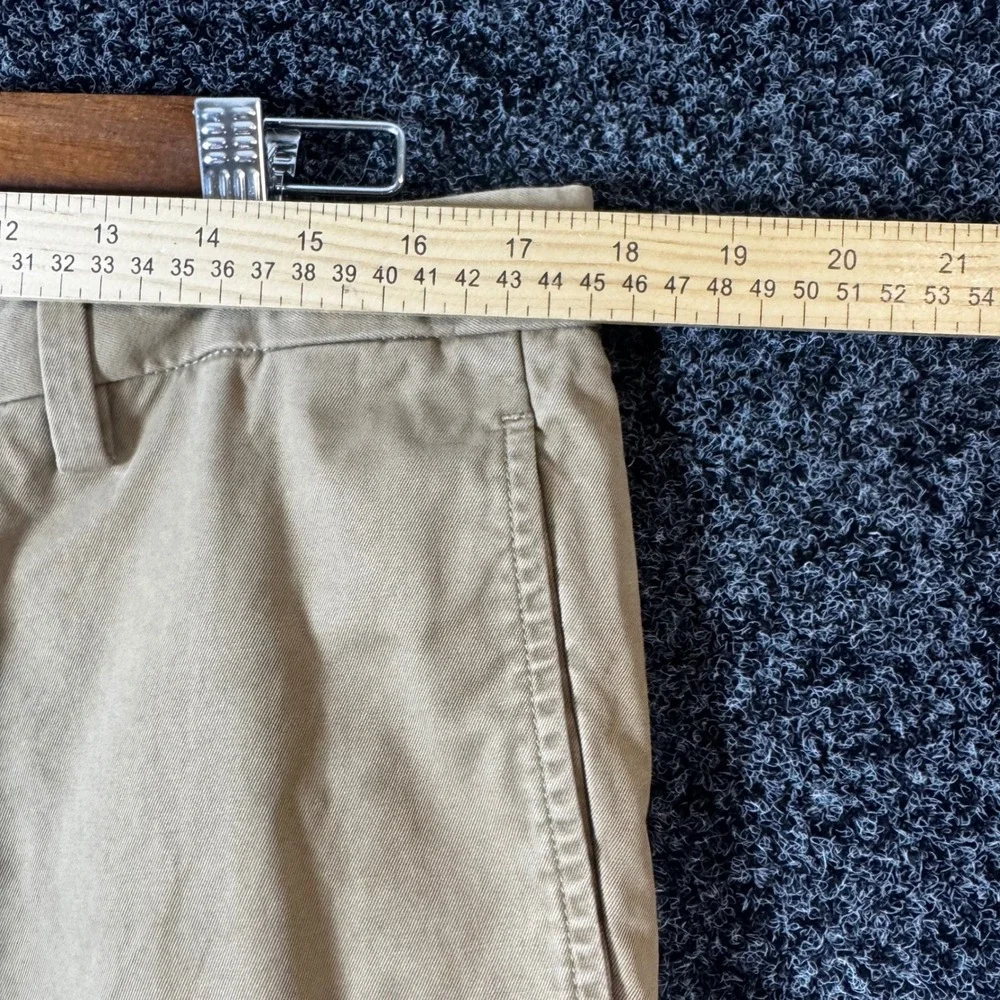 Banana Republic Gavin Chino Pants Mens 36x30 Khaki Tan Cotton Straight Leg